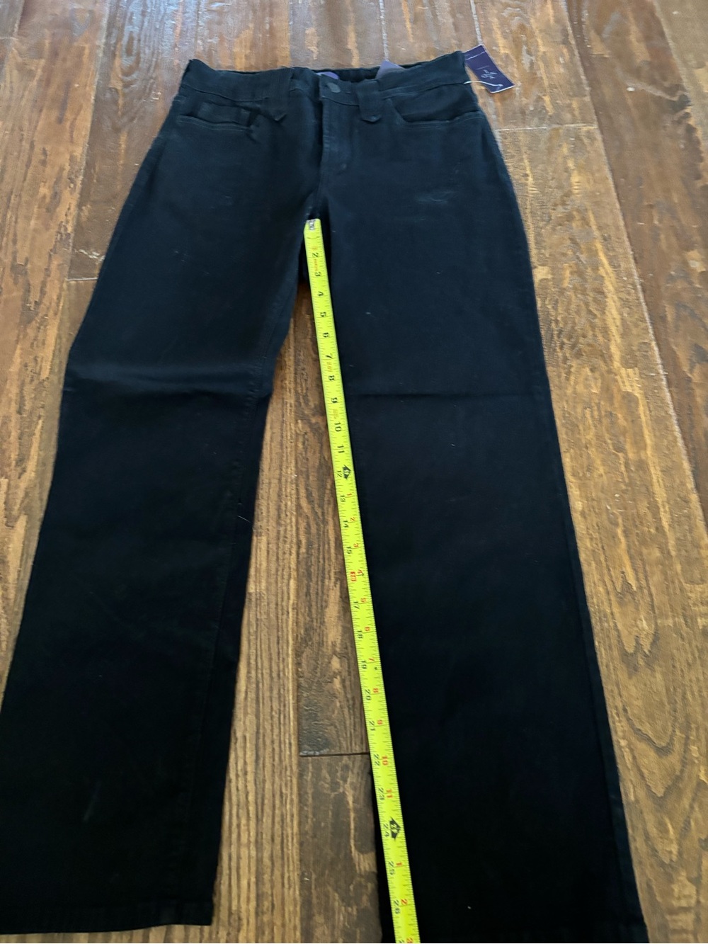 NYDJ Black Straight Leg Jeans